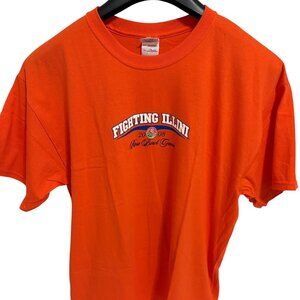 Illinois Fighting Illini 2008 Rose Bowl T Shirt Size XL Orange NWT